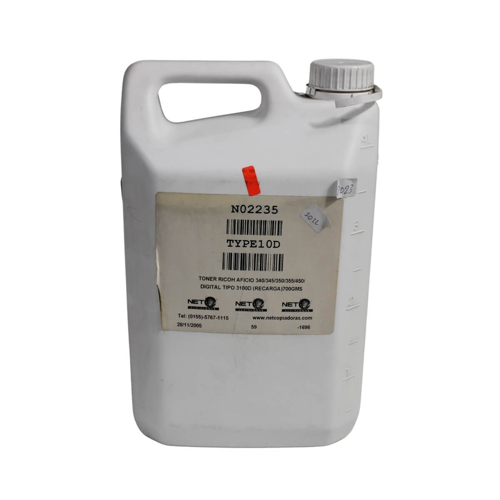 TONER RICOH AFICIO 340/345/350/355/450/ DIGITAL TIPO 3100D (RECARGA)700GMS      