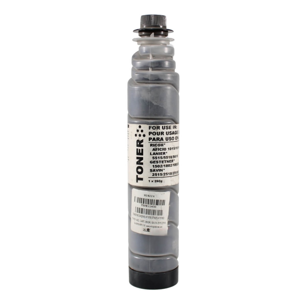 TONER RICOH BLACK-STAR AF1018,AF1015 TYPE1140D, CARTUCHO 260GR, SAVIN 2515,2518      