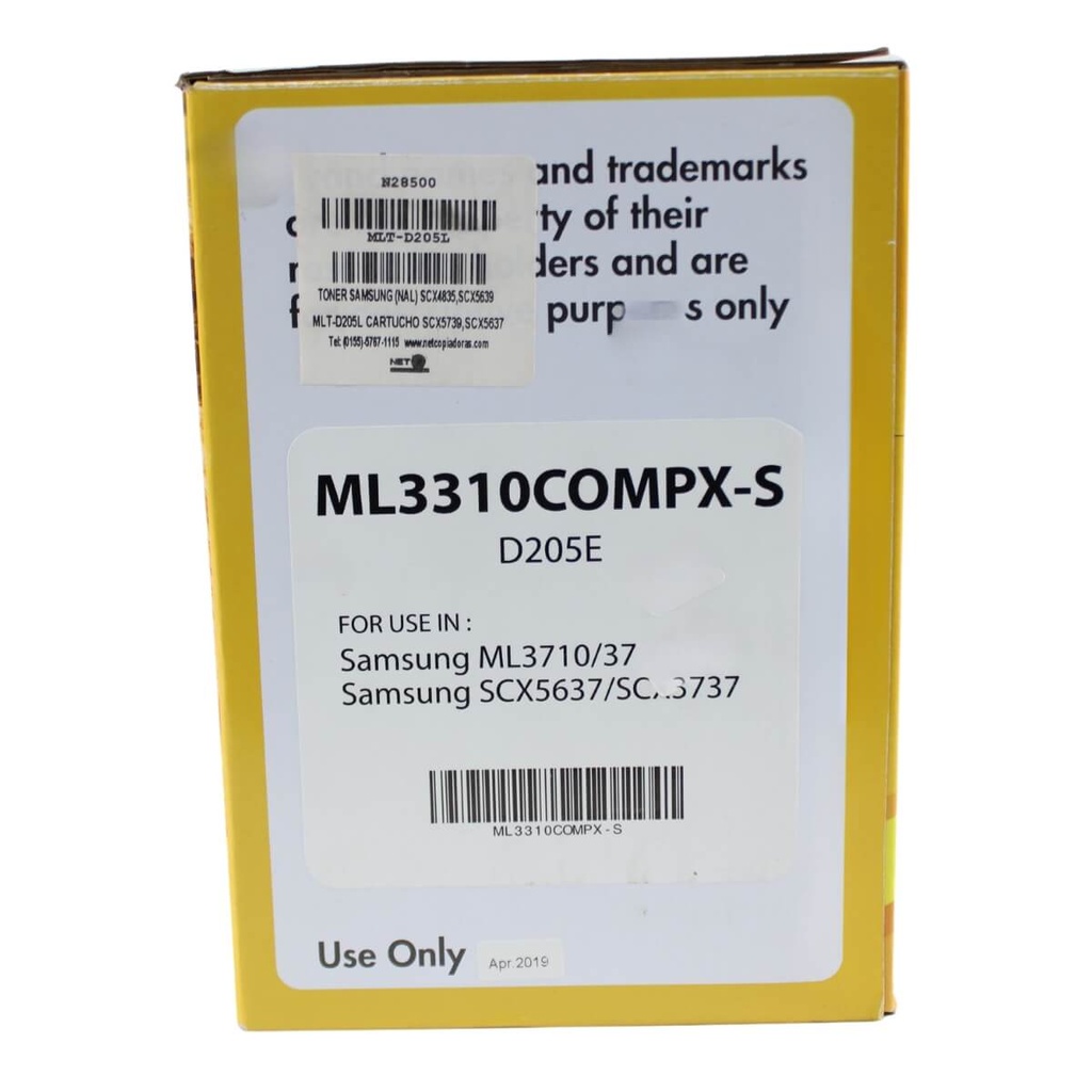 TONER SAMSUNG (NAL) SCX4835,SCX5639 MLT-D205L CARTUCHO SCX5739,SCX5637      