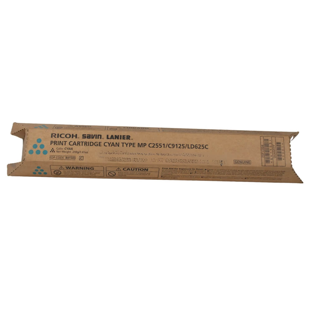 TONER RICOH CYAN OEM 841503 TYPE MPC2551, LD625C SAVIN C9125,RICOH AFICIO MP C2030, RICOH AFICIO MP C2550SPF,RICOH AFICIO MP C2551 LANIER LD520C,LANIER LD520CL,    