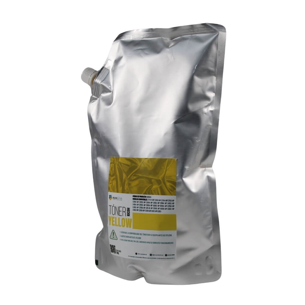 TONER RICOH AMARILLO BOLSA DE 1000 GR. MPC2003 MPC2004 MPC2503 T744-Y