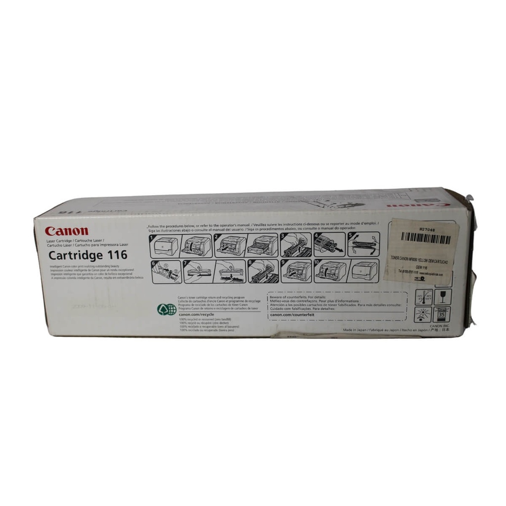 TONER CANON MF8050 YELLOW OEM CARTUCHO OEM:116      