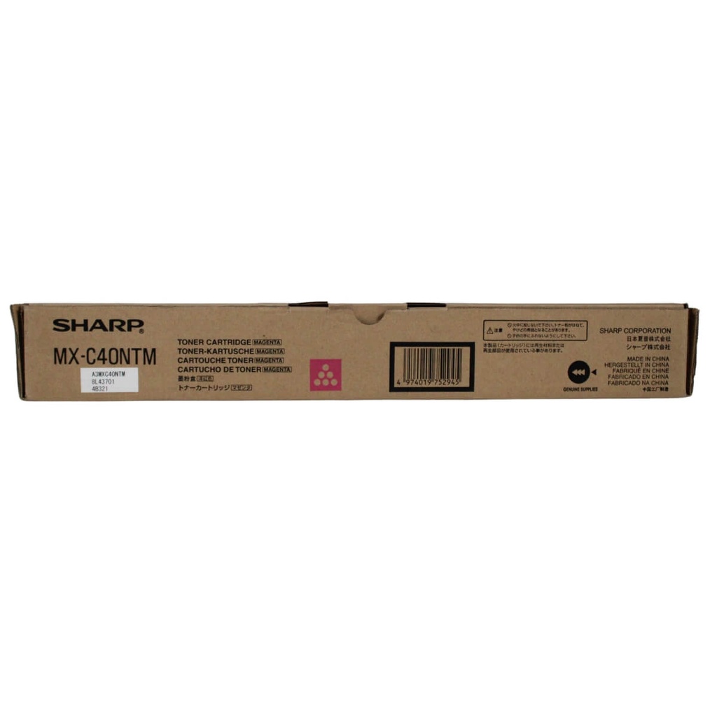 TONER SHARP MAGENTA OEM,MXC311,MXC312 MXC40NTM,MXC401,MXC402,MXC400      