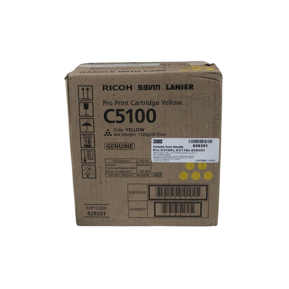 TONER RICOH AMARILLO OEM PRO C5100S 828351,828222