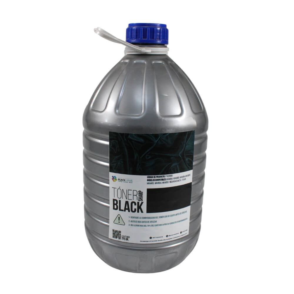 TONER SHARP NEGRO BLACK-STAR MXM364,MXM365,MXM464 MX560NT,RECARGA EXACTA 775 GR,MXM465,MXM564,MXM565      