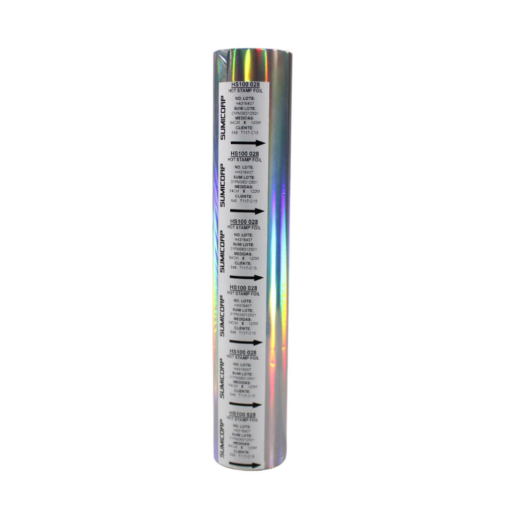 Papel Foil LASER SILVER en Rollo 120 mts X 32 cm
