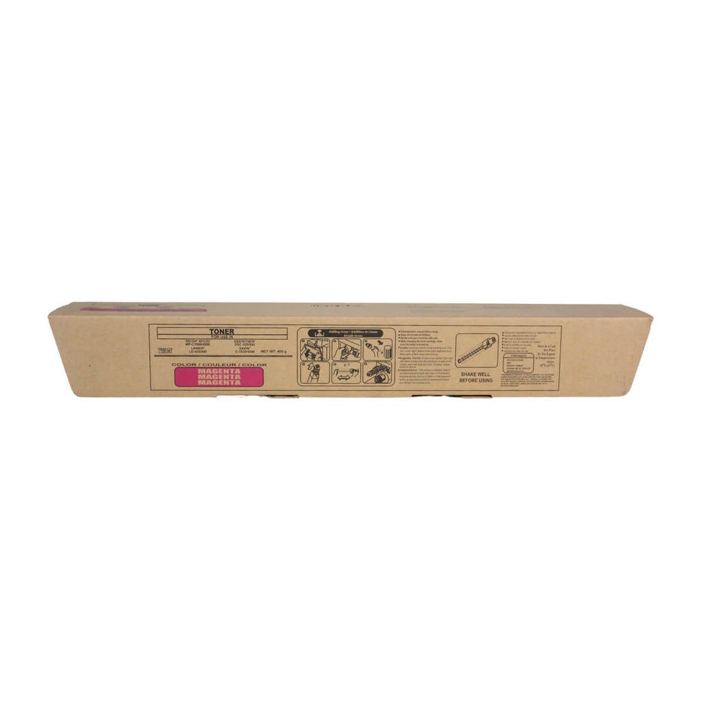 TONER RICOH(DNS)MAGENTA MPC3500,MPC4500 888606,CART.400GR,LANIER LD435,LD445      