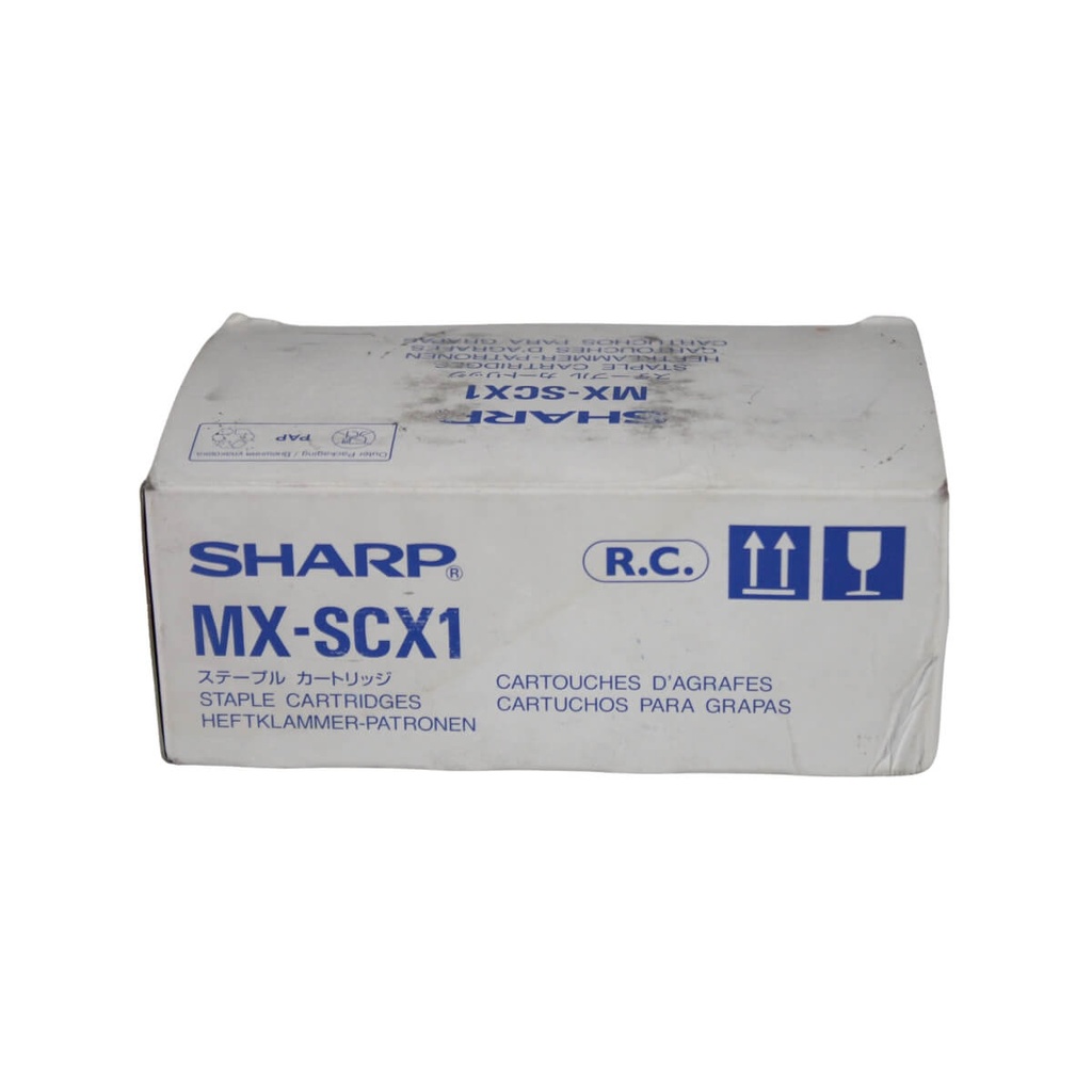 CARTUCHO DE GRAPAS SHARP OEM (5,000 GRAPAS) MX-SCX1,MXSCX1,MX2640,MX3140,MX4100,MX4101      