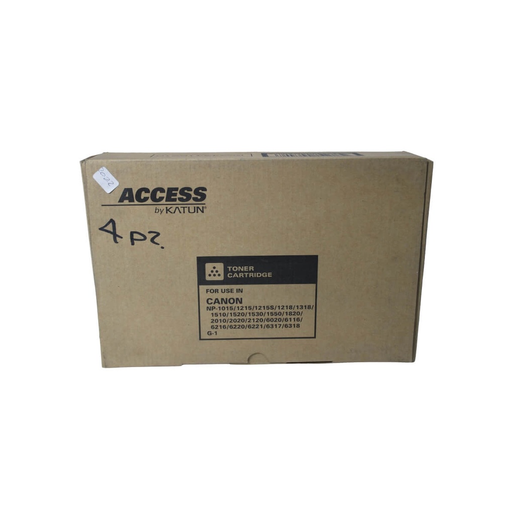 TONER KATUN CANON NPG1 NP2020,NP2120 CAJA C/4 CATUCHOS 190GMS C/U LINEA ACCES      