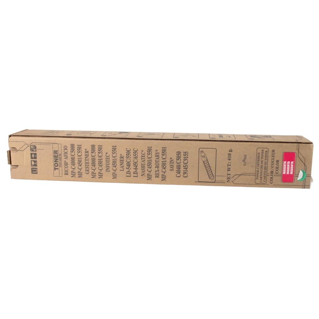 TONER RICOH MAGENTA BLACK-STAR MPC4000,MPC4501 N/P:841454,841286,CARTUCHO,MPC5501,      