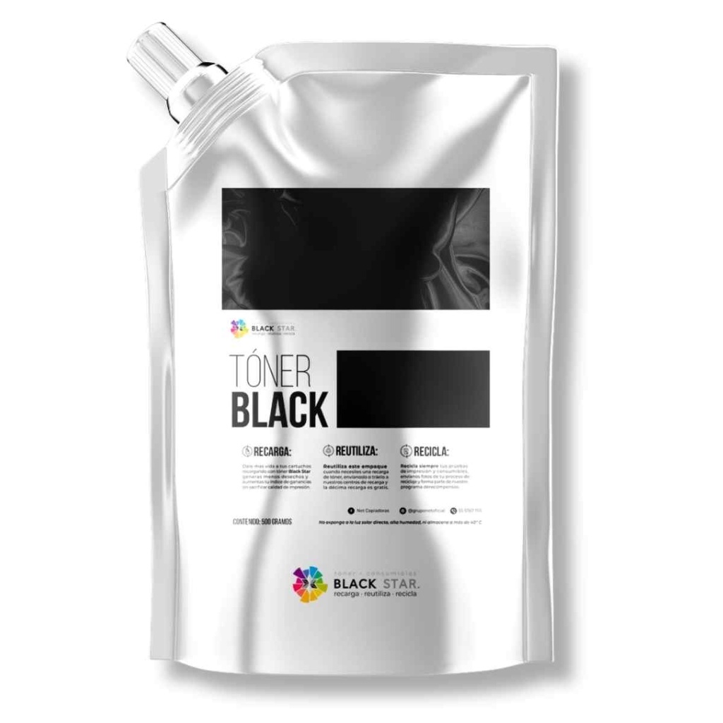TONER SHARP NEGRO BOLSA Y/O BOTE DE 500 GR. MX2640, MX3140, MX3640, MX4140, MX5140, MX4141, MX5141, T530-K