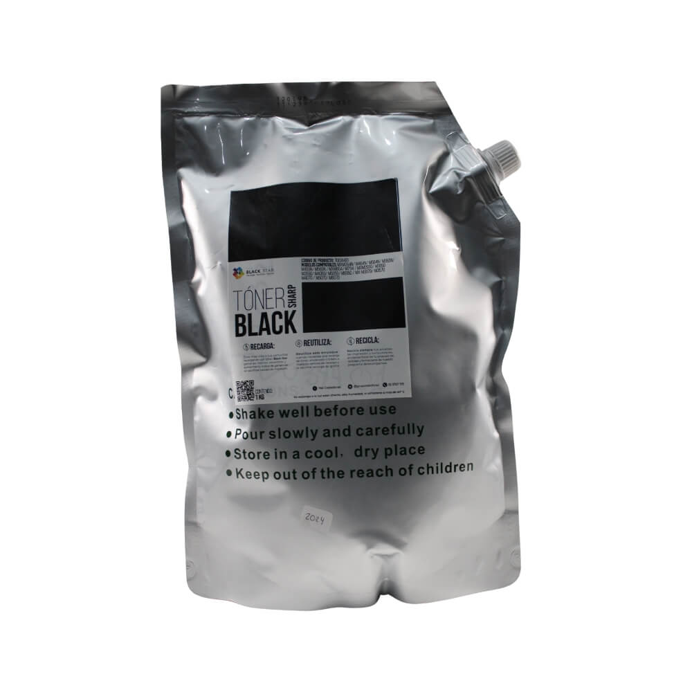 TONER SHARP NEGRO BLACK STAR T232-K BOLSA DE 1000 GR. MX-M364N/ MX-M464N/ MX-M564N/ MX-M365N/ MX-M465N/ MX-M565N (MX-560 / MX-561 ) Sharp MX-M654/ MX-M754 (MX-754) SharpMX-M2630/ MX-M3050/ MX-M3550/ MX-M4050/ MX-M5050/ MX-M6050 (MX-561 ) Sharp MX-M3070/ MX-M3570/ MX-M4070/ MX-M5070/ MX-M6070(MX-561)