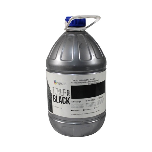 [N32824] TONER CANON BLACK-STAR RECARGA 1 KG GPR4, T210-1, IR5000, IR6000, NPG-16, IR2200, IR2230 / 2270 / 2830 / 2870 / 3025 / 3030 / 3225 / 3230 (NPG-25, GPR-15, C-EXV11) IR2570, IR3035, IR3045, IR3235, IR3245, IR3530, IR3570, IR3530, IR4570 (NPG-26, GPR-16, C-EXV12) IR4530, IR285, IR335, IR405, IR330, IR400 (GPR-2) GP210 / 215 / 220 / 225 /