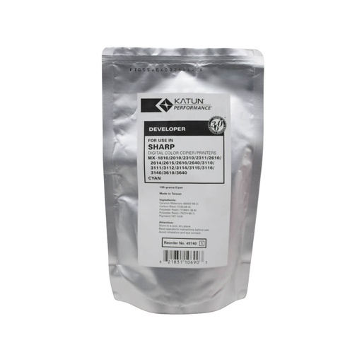 [N33305] REVELADOR SHARP CYAN KATUN MX2310,MX2610,MX2615 MX36NVSA,MX2616,MX2640,MX3110,MX3111,MX3115,MX3116      