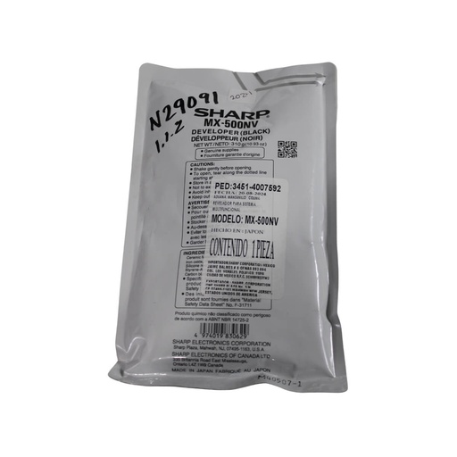 [N29091] REVELADOR SHARP OEM MXM283,MXM363,MXM453,MXM503 MX500NV