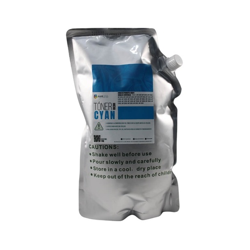 [N35011] TONER RICOH CYAN BOLSA DE 1000 Gr. MPC2003,MPC2004,MPC2503,MPC2504 T744-C