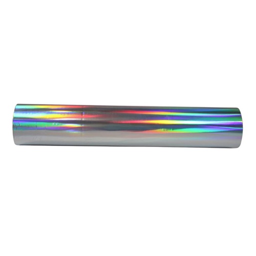 [Pa034215] Papel Foil LASER SILVER en Rollo 120 mts X 32 cm