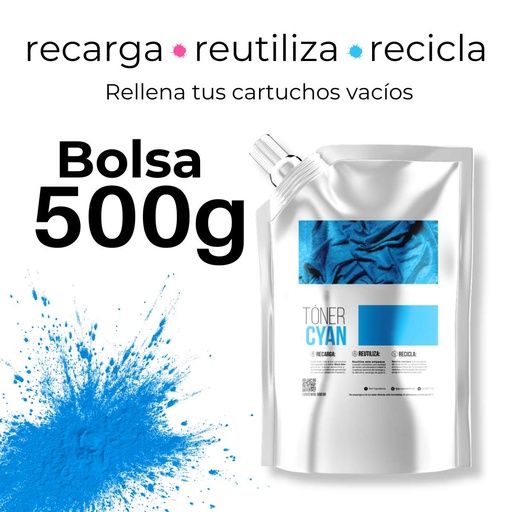 [TO034397] TONER SHARP CYAN  BLACK STAR BOLSA Y/O BOTE DE 500 GR.  MX2640, MX3140, MX3640, MX4140, MX5140, MX4141, MX5141, T530-C