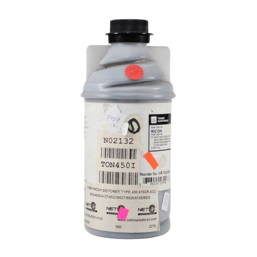 [N02132] TONER RICOH BIOTONER TYPE 450 415GR,AF4022 AF4020,AF4035,AF4127,AF4522,AF4527,AF5035,AF5135      