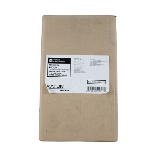 [N02238] TONER KATUN RICOH AFICIO-1015/1018/1113 1140D,1220D, BOTE 260GR      
