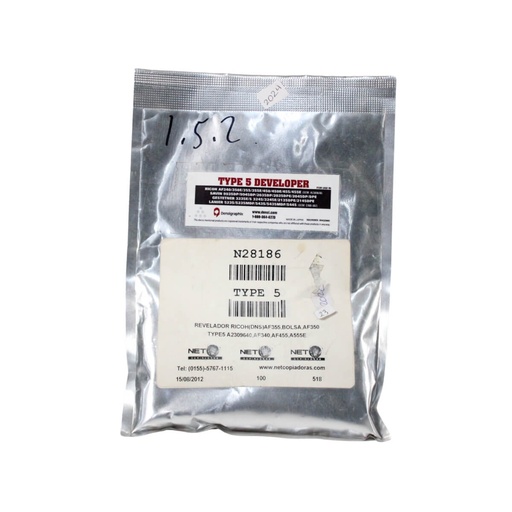 [N28186] REVELADOR RICOH BLACK-STAR AF355,BOLSA,AF350 TYPE5,A2309640,AF340,AF455,A555E      