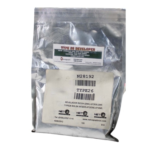 [N28192] REVELADOR RICOH BLACK-STAR AF2035,2045 TYPE 26 BOLSA AF2035,AF2035E,AF2045,      