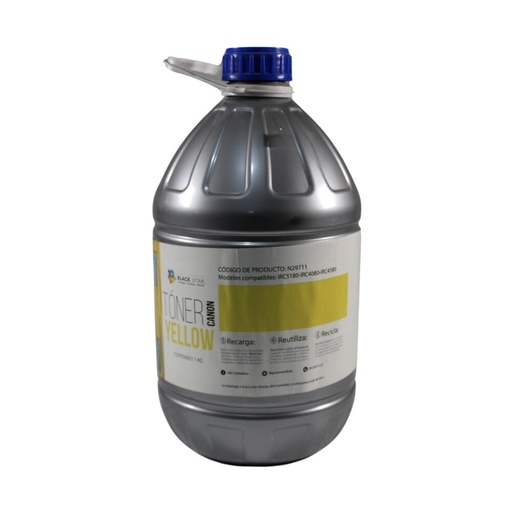 [N29711] TONER CANON AMARILLO BLACK-STAR RECARGA DE 1 KG, T725-2, IRC5180, IRC4080, IRC4580, IRC5185, IRC3200, IRC5240, IRC5250, IRC5255