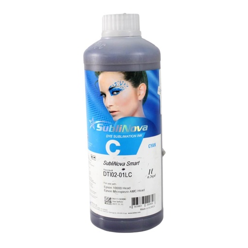 [N29738] TINTA CYAN PARA SUBLIMAR DE 1 LT       