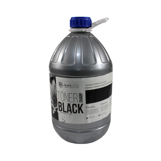 [N33037] TONER SHARP BLACK-STAR MXB350W MXB450W RECARGA MXB45NT,BOTE RECARGA 700GR,MXB355W MXB455W      