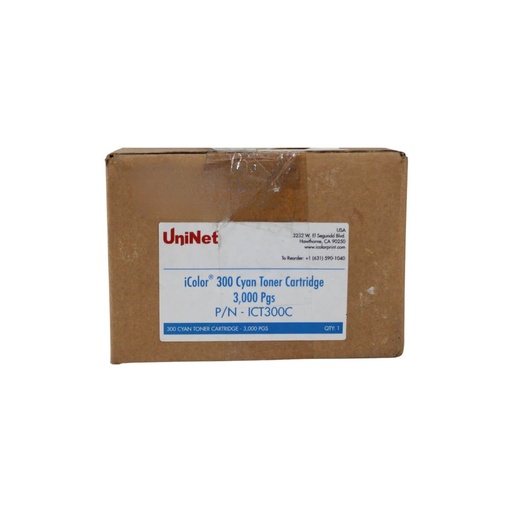 [N29694] TONER CYAN PARA IMPRESORA UNINET ICOLOR 300CB ICT300C,CARTUCHO      